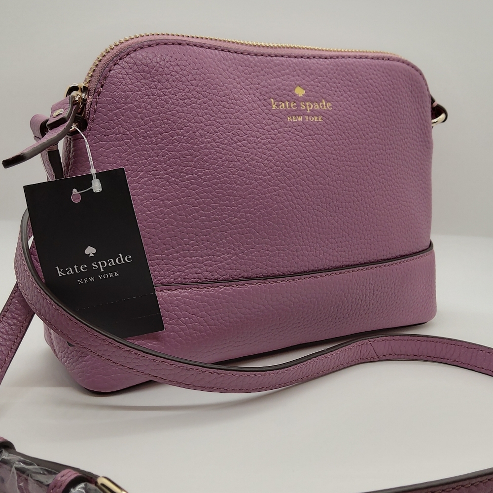 Kate Spade NWT Hanna Pebbled Leather Valerian Crossbody Bag - Picture 15 of 15